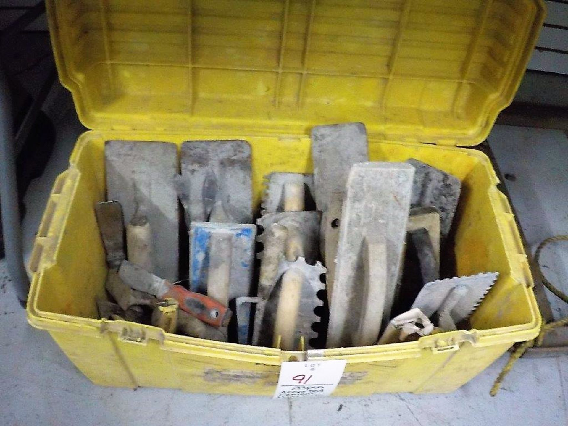 ASSORTED CEMENT HAND TOOLS