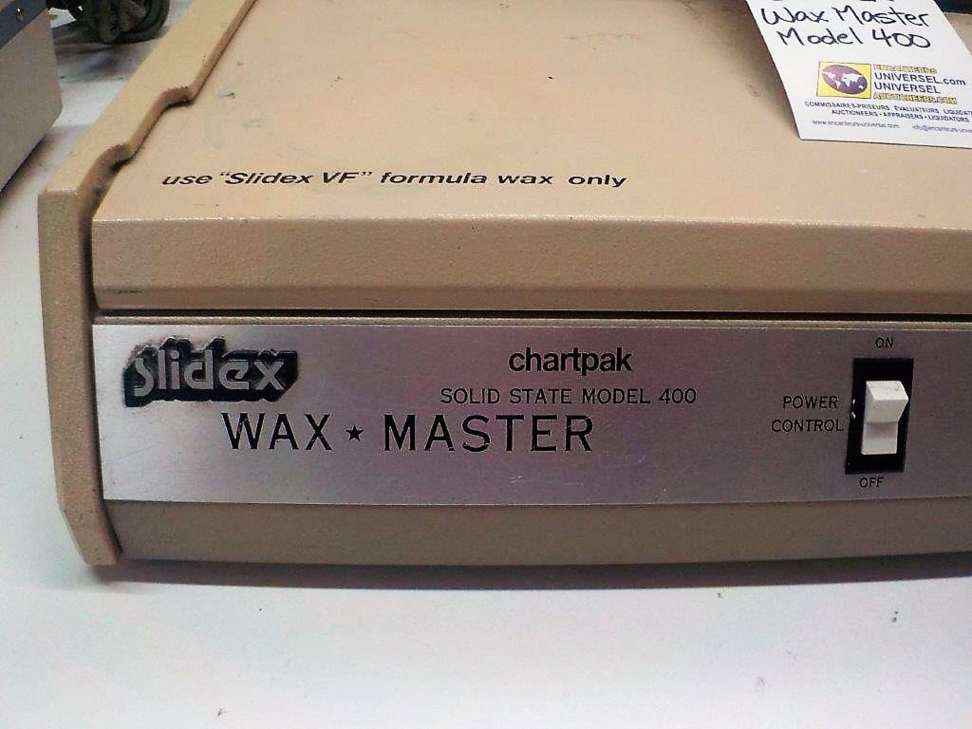 "SLIDEX" Wax Master Model 400 - Image 2 of 2
