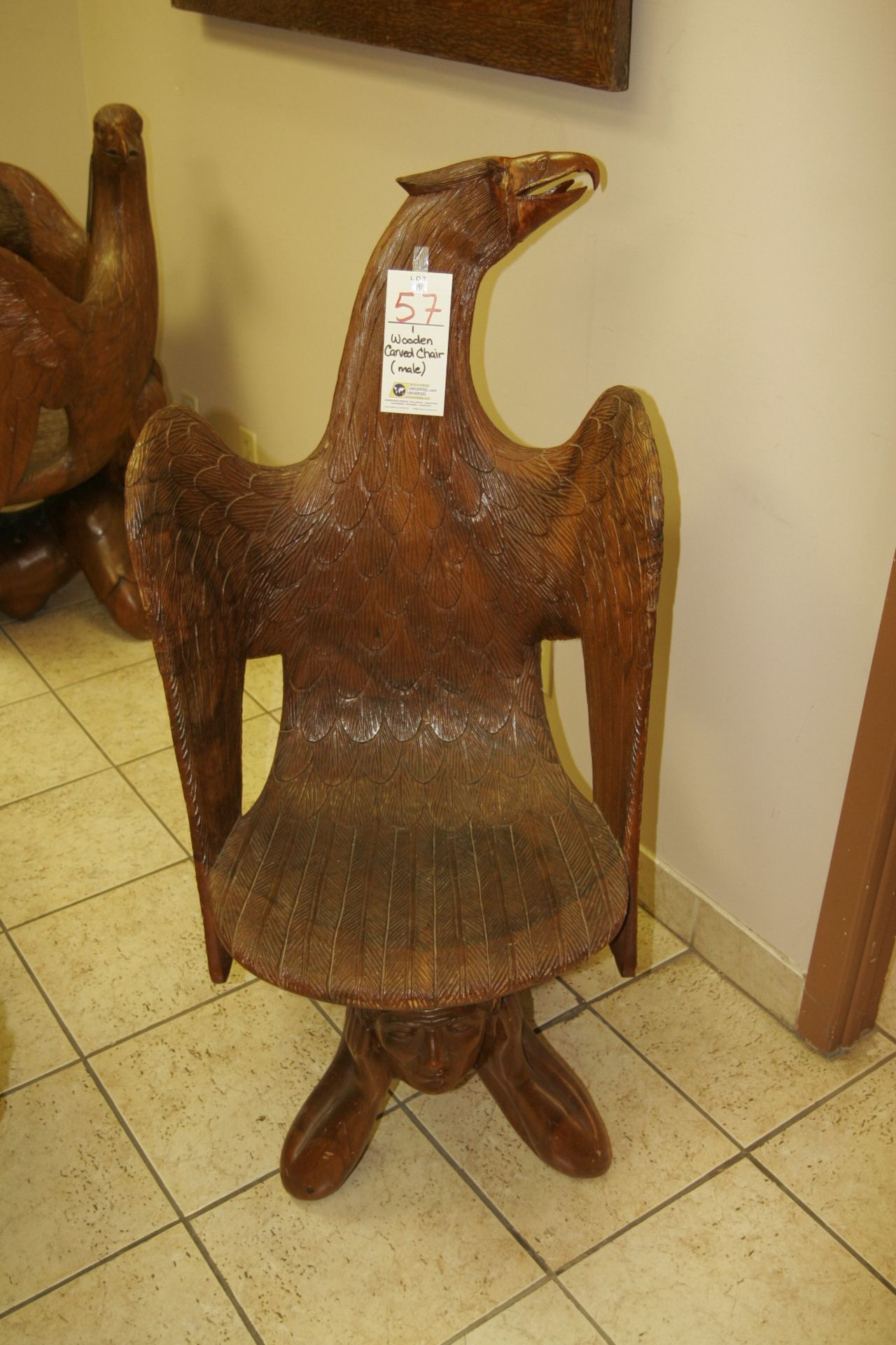 Wooden Carved Chair (male)