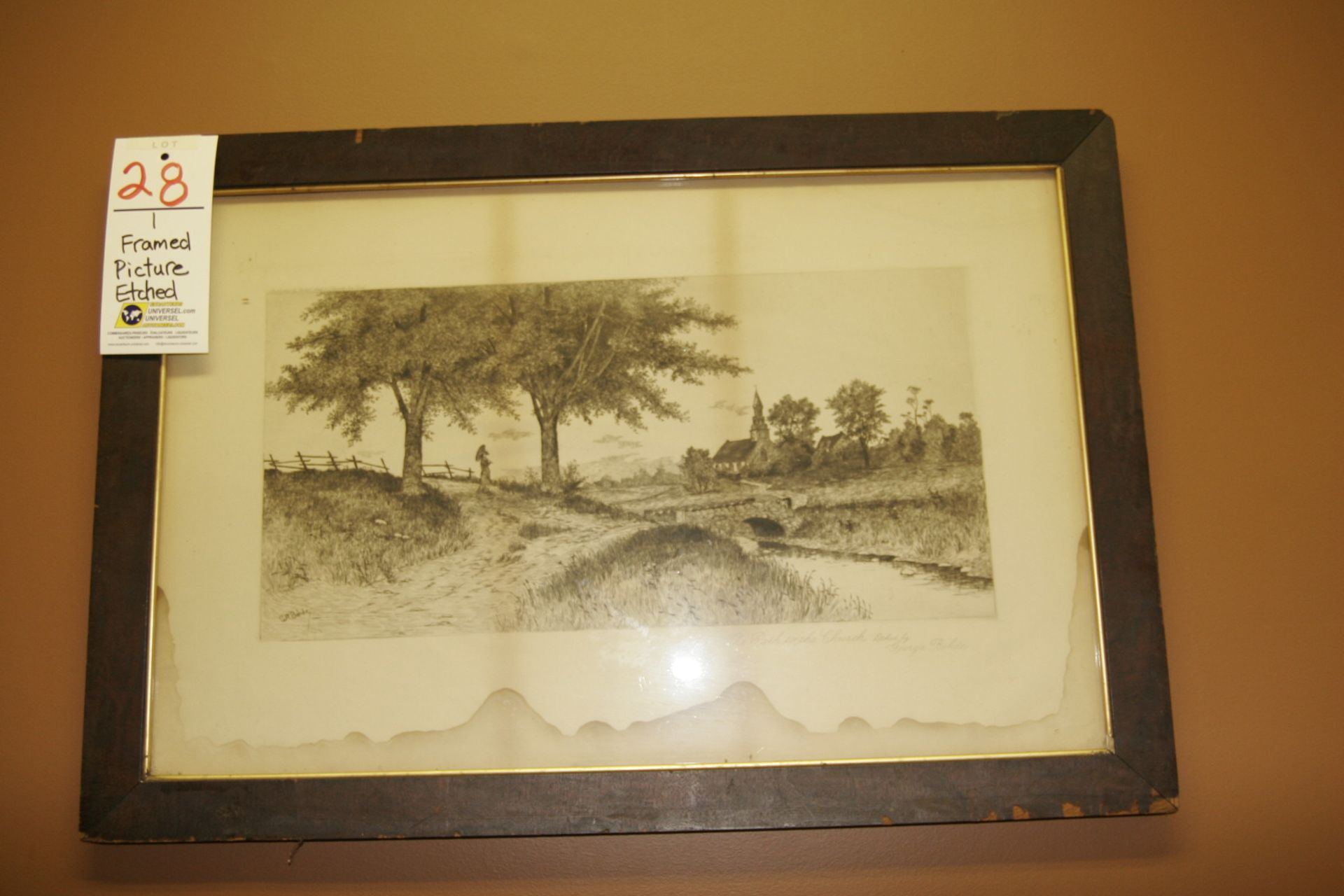 Framed Picture Etched