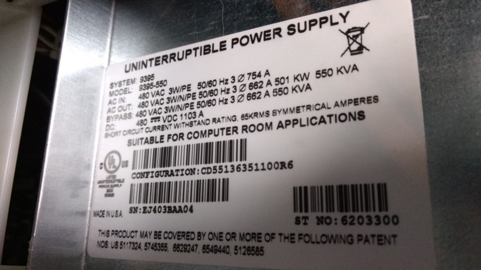 Eaton Power Xpert 9395 Backup Power Unit - Image 4 of 6