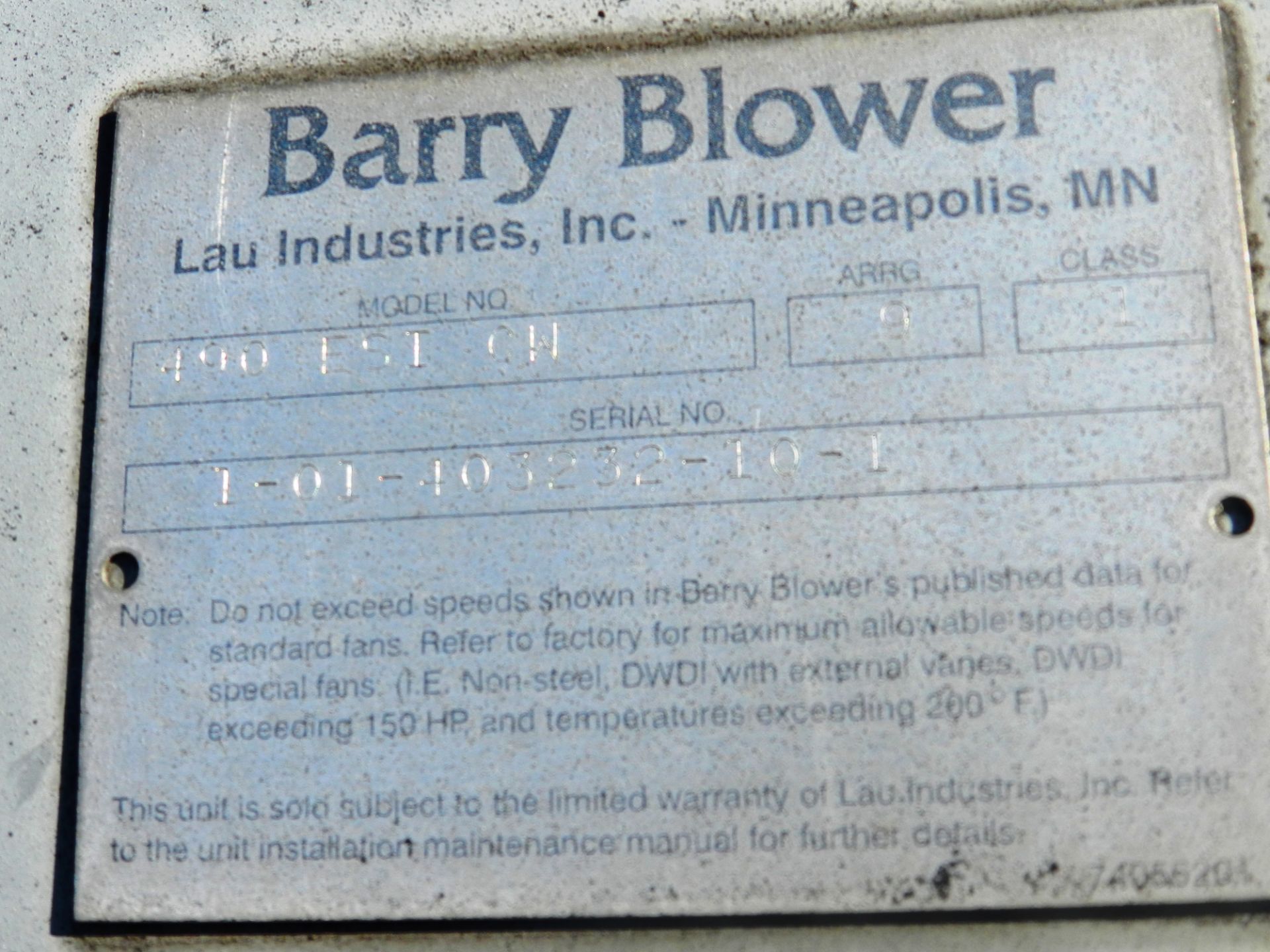 Barry Blower 490 ESI CW Efficient Silent Inline Fan - Image 3 of 7