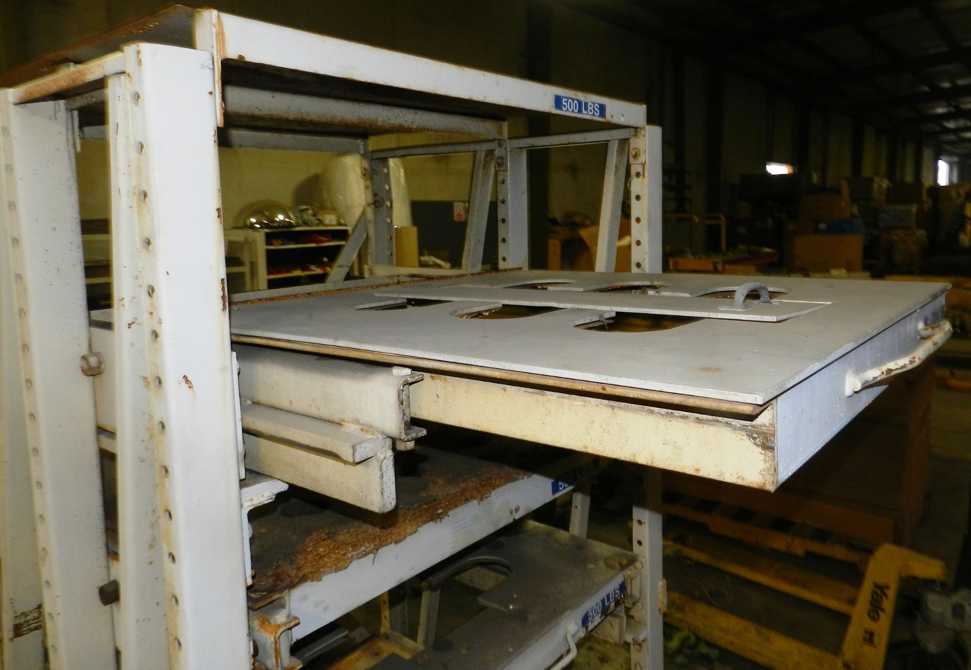 Heavy Duty Roll Out Die Shelf 3'x 3' - Image 3 of 5