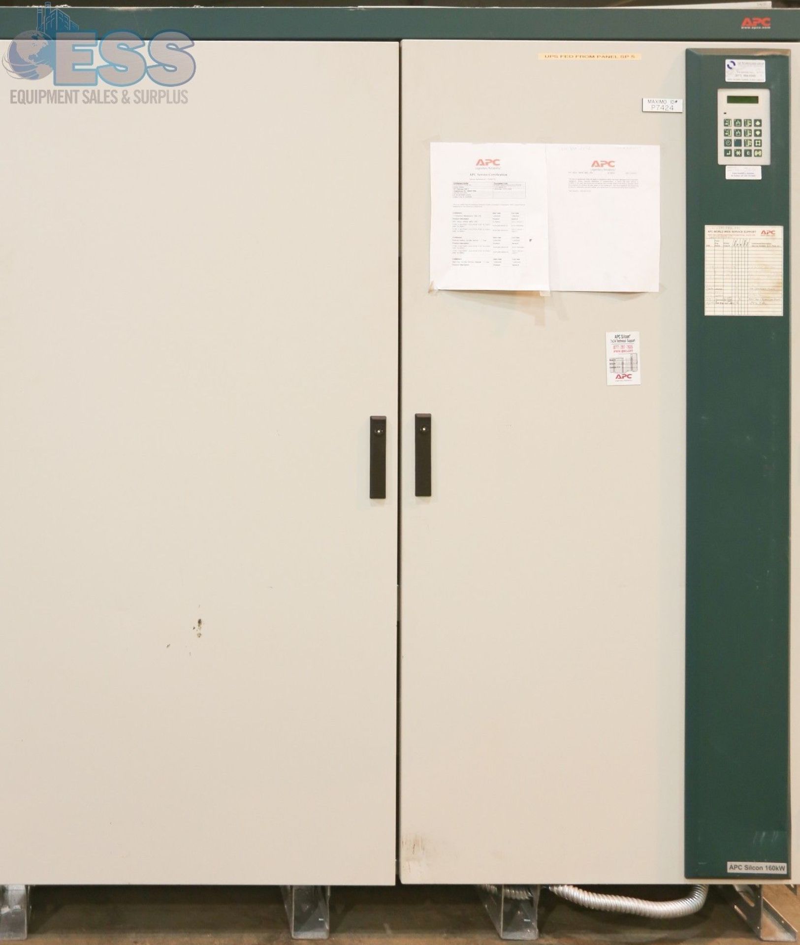 APC Silcon 160KW SL160KG UPS 480V (2) Battery Cabinets - Image 2 of 3