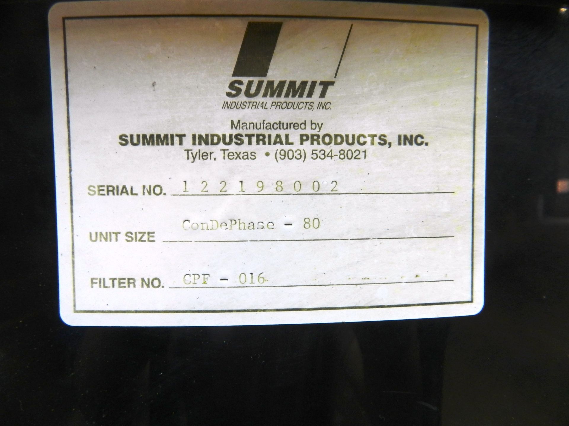 Summit Industrial 80 Gallon Condephase Oil/Water Separator - Image 4 of 7