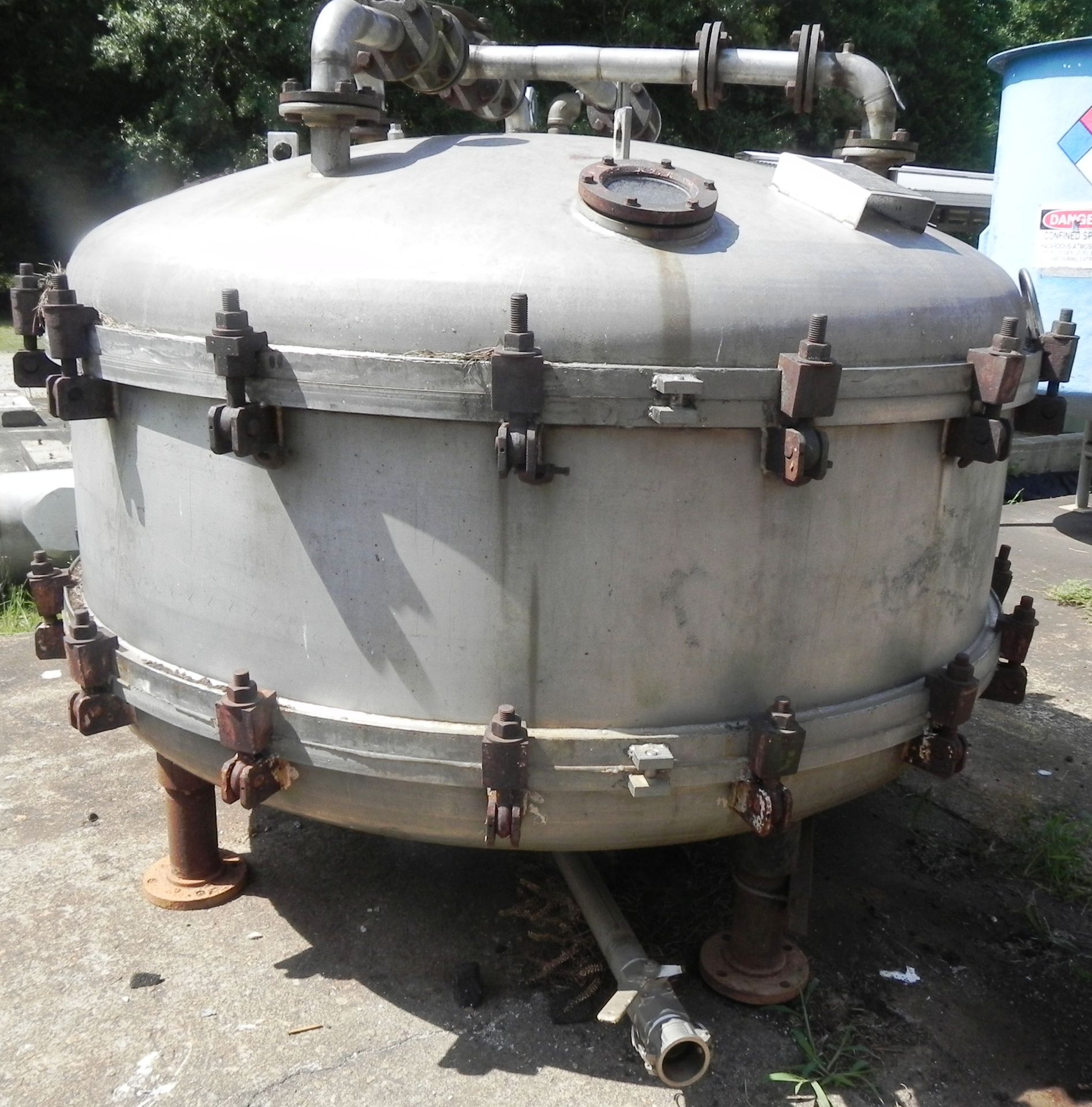 Baeuerle & Morris 500 Gallon Stainless Steel Pressure Vessel