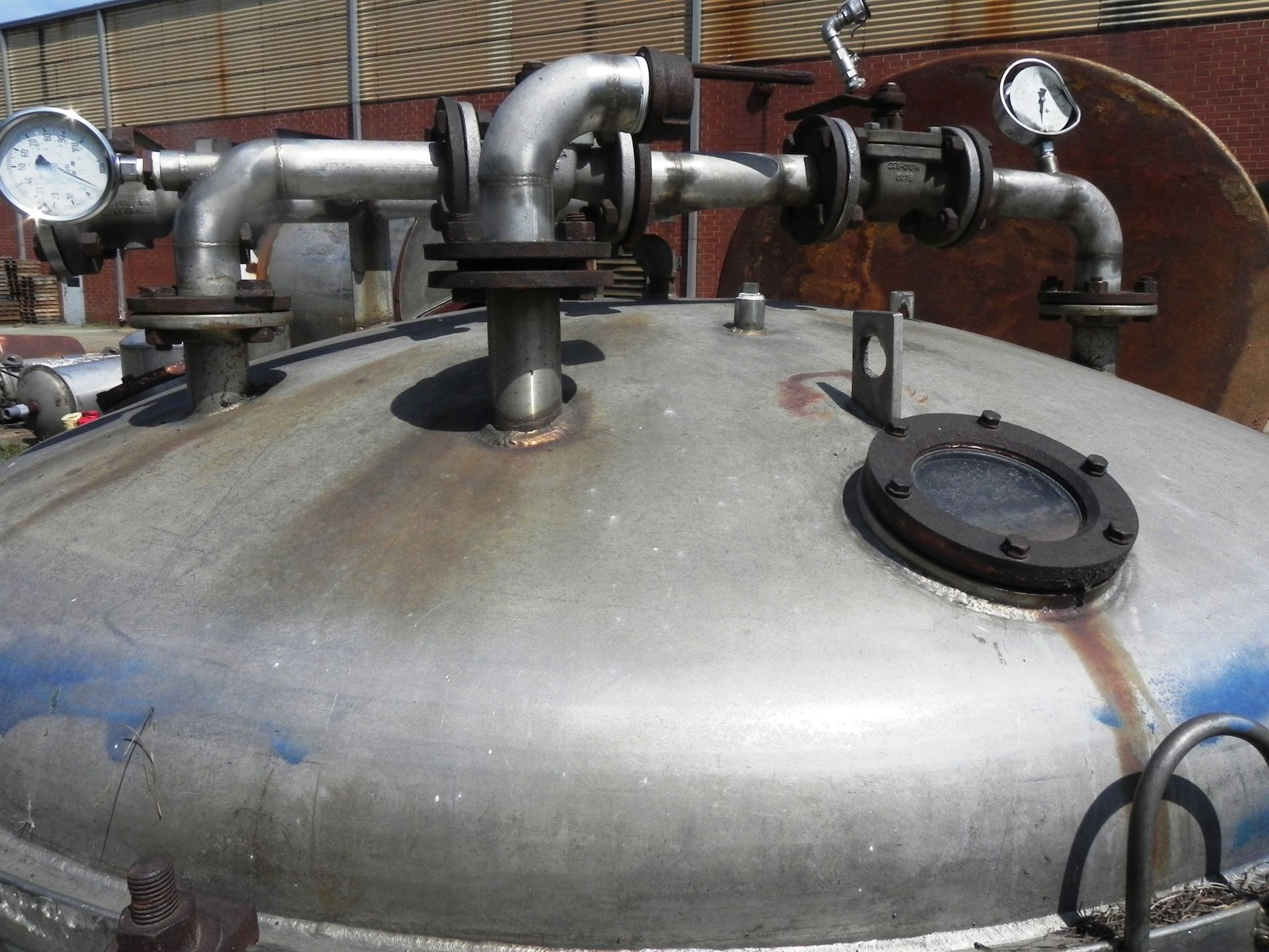 Baeuerle & Morris 500 Gallon Stainless Steel Pressure Vessel - Image 4 of 6