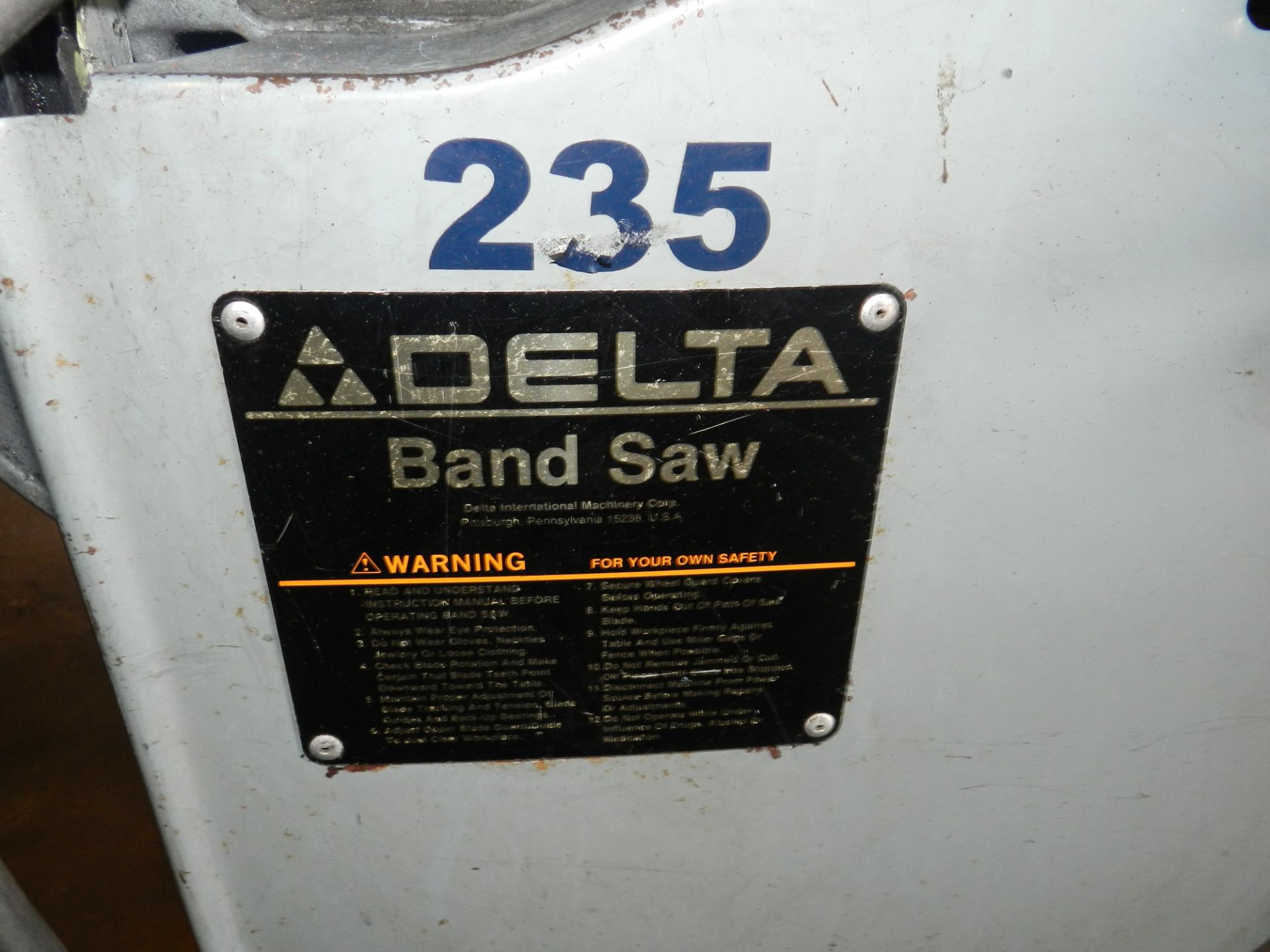 Delta 28-303F 14"" Metal/Wood Vertical Band Saw 3/4HP - Image 4 of 11