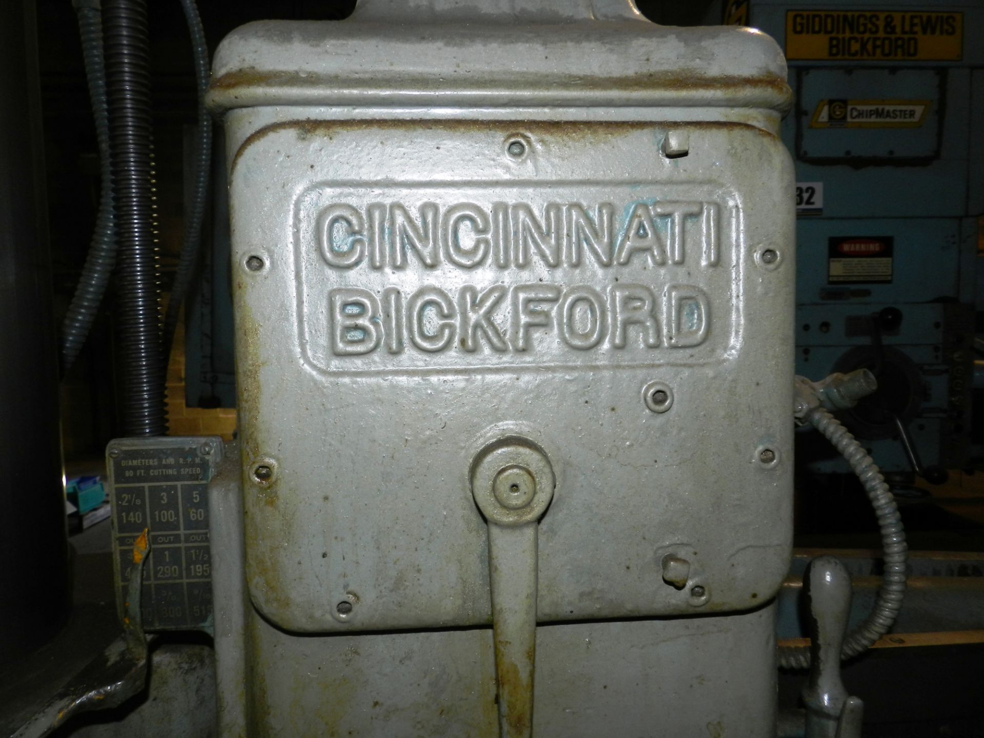 Cincinnati Bickford 9"" x 36"" Radial Arm Drill - Image 6 of 7