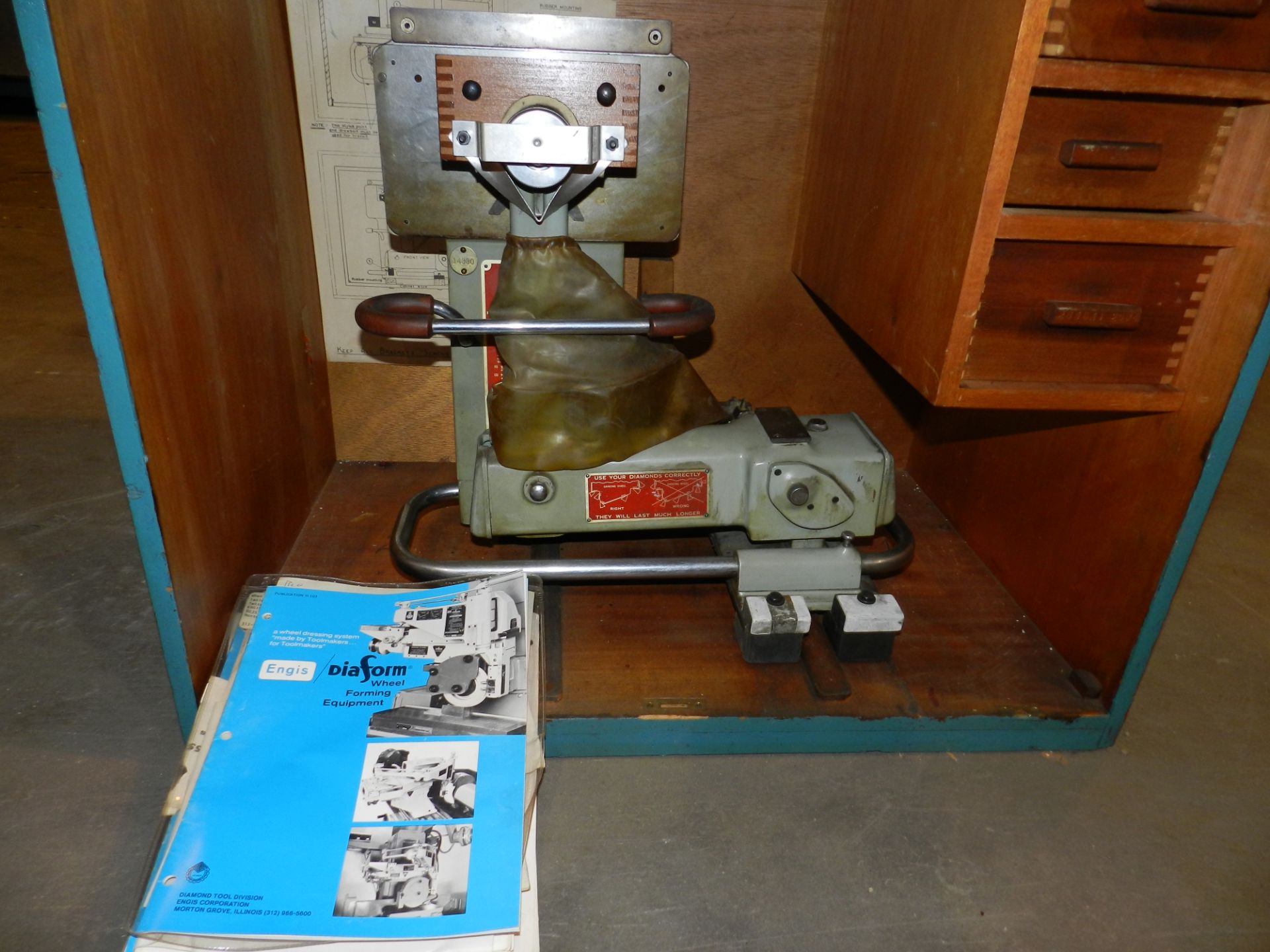 Pratt & Whitney Diaform Pantograph Grinding Wheel Dresser Model AT