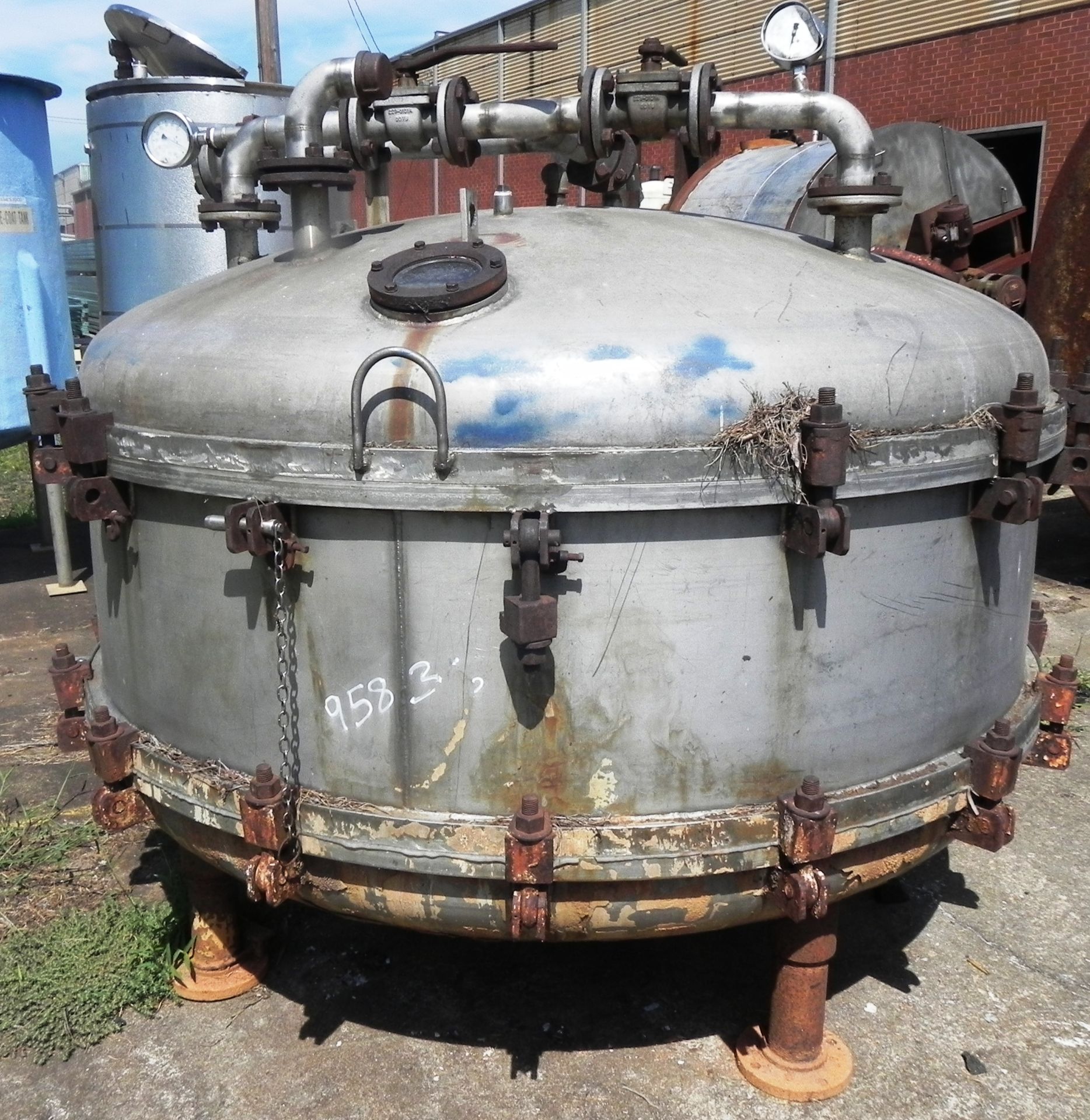 Baeuerle & Morris 500 Gallon Stainless Steel Pressure Vessel - Image 5 of 6