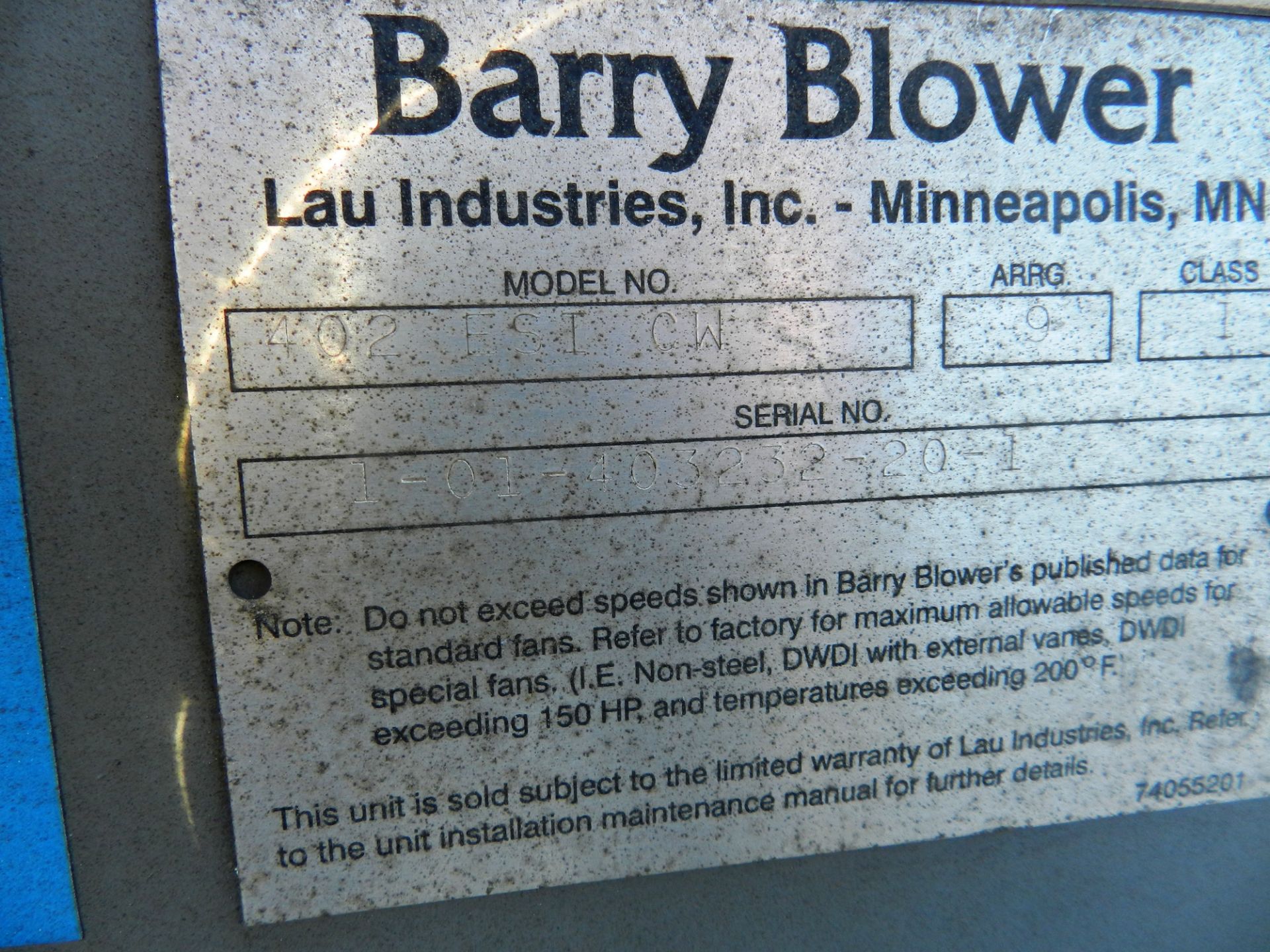 Barry Blower 402 ESI CW Efficient Silent Inline Fan - Image 3 of 8