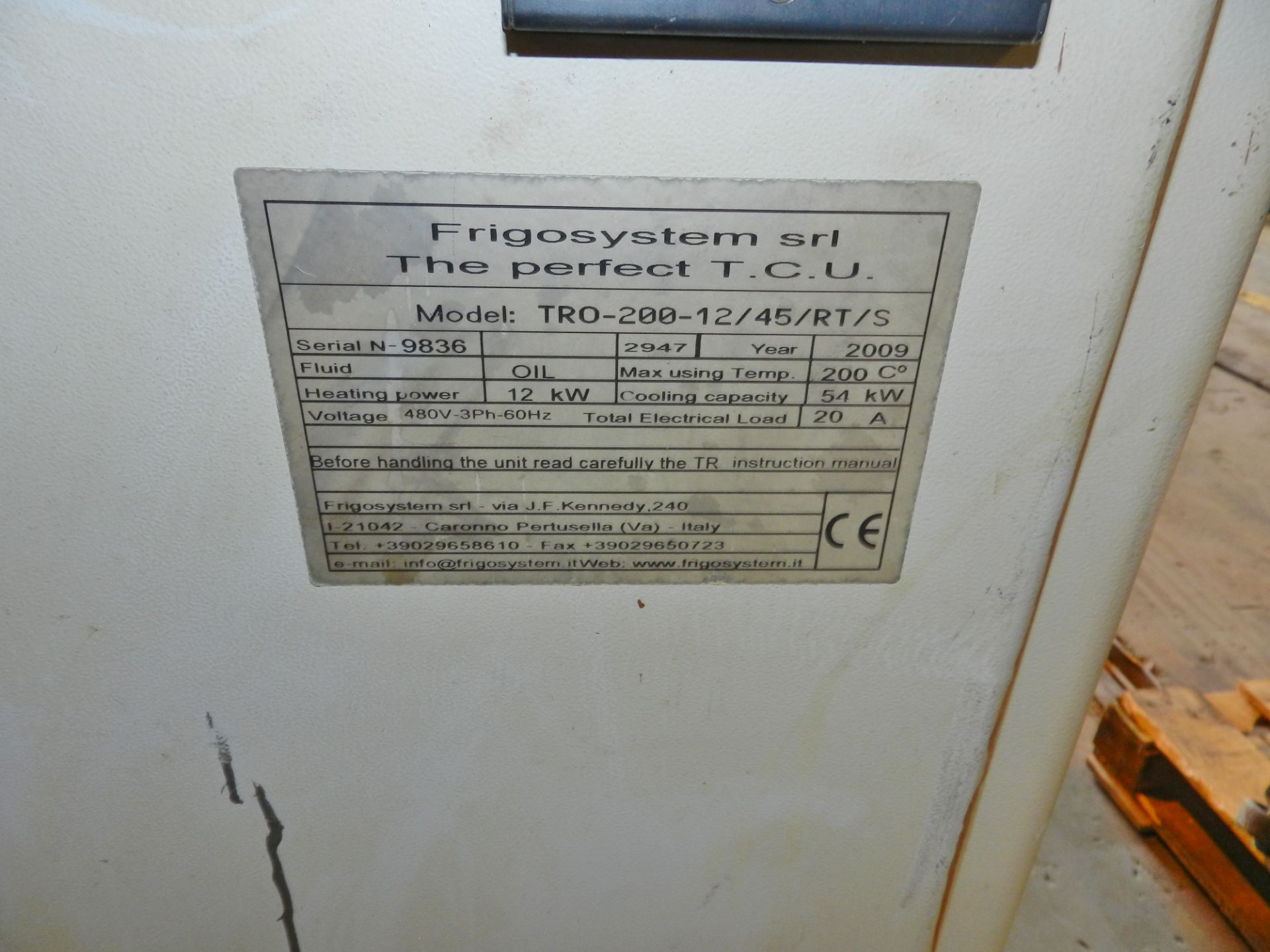 Frigosystem TRO-200-12/45/RT/S Temperature Controller 54 kW - Image 2 of 5