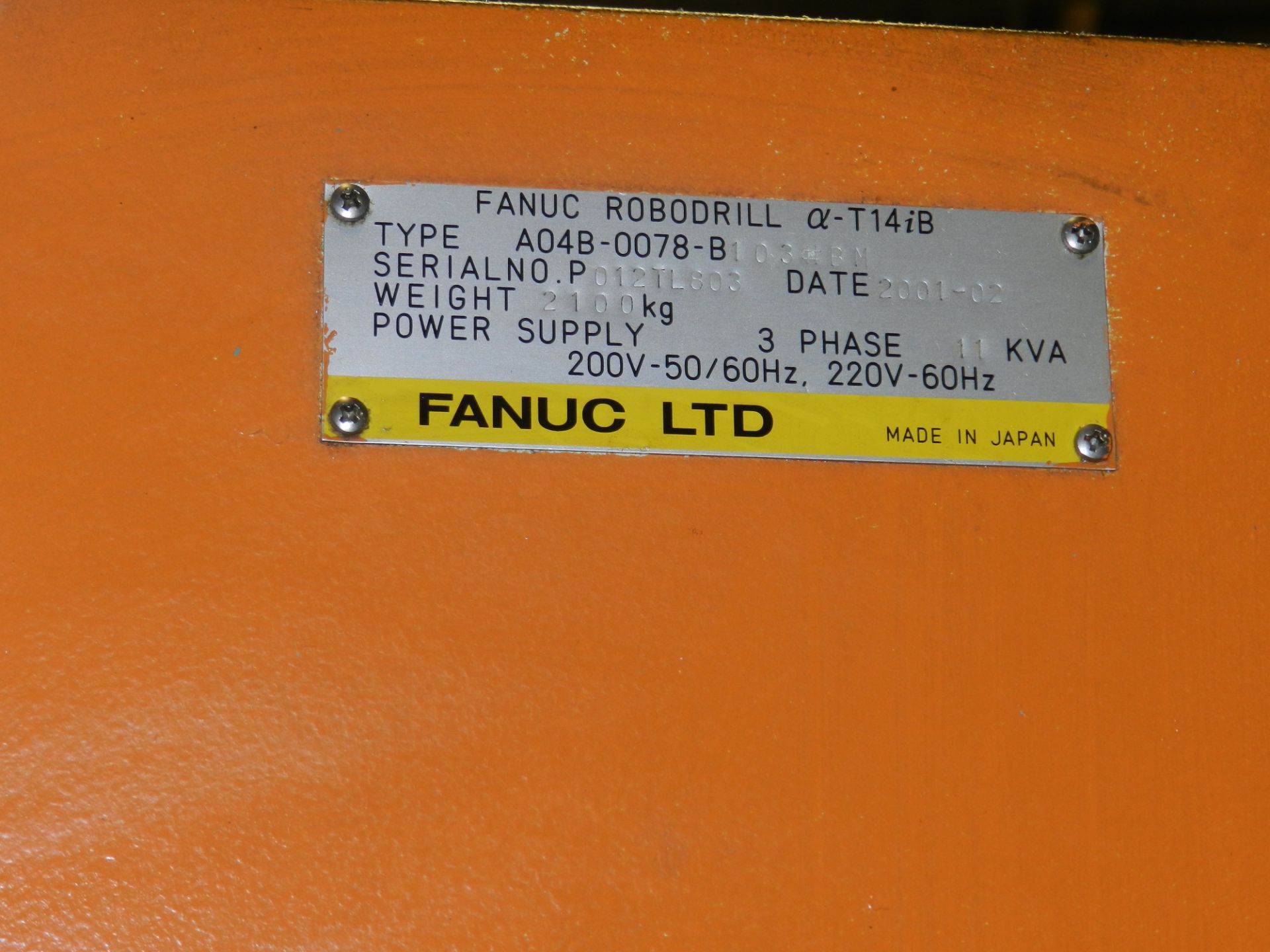 Fanuc Robodrill T14iB 2001 - Image 3 of 6