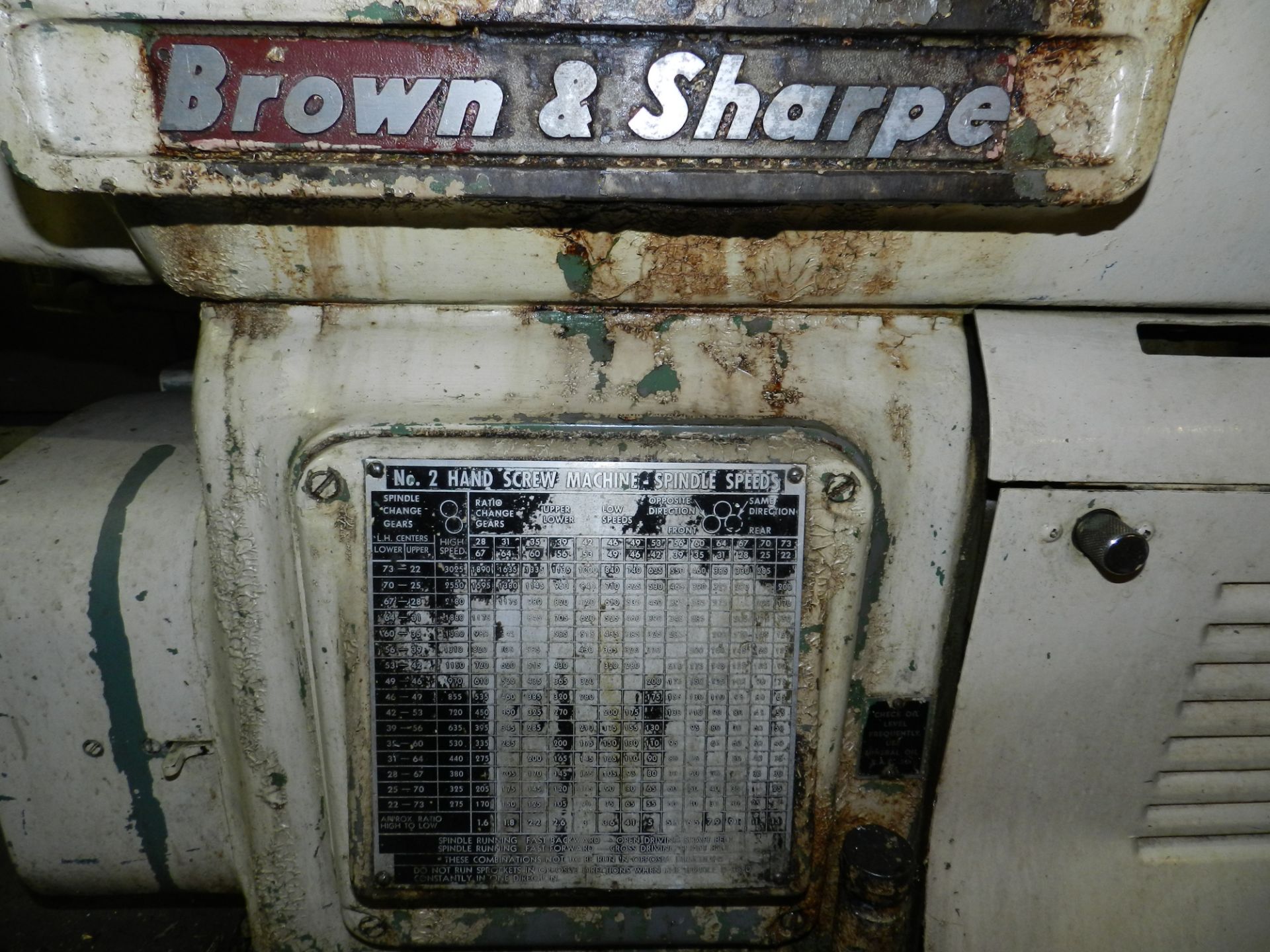 Brown & Sharpe No 2 Hand Screw Machine - Image 5 of 7