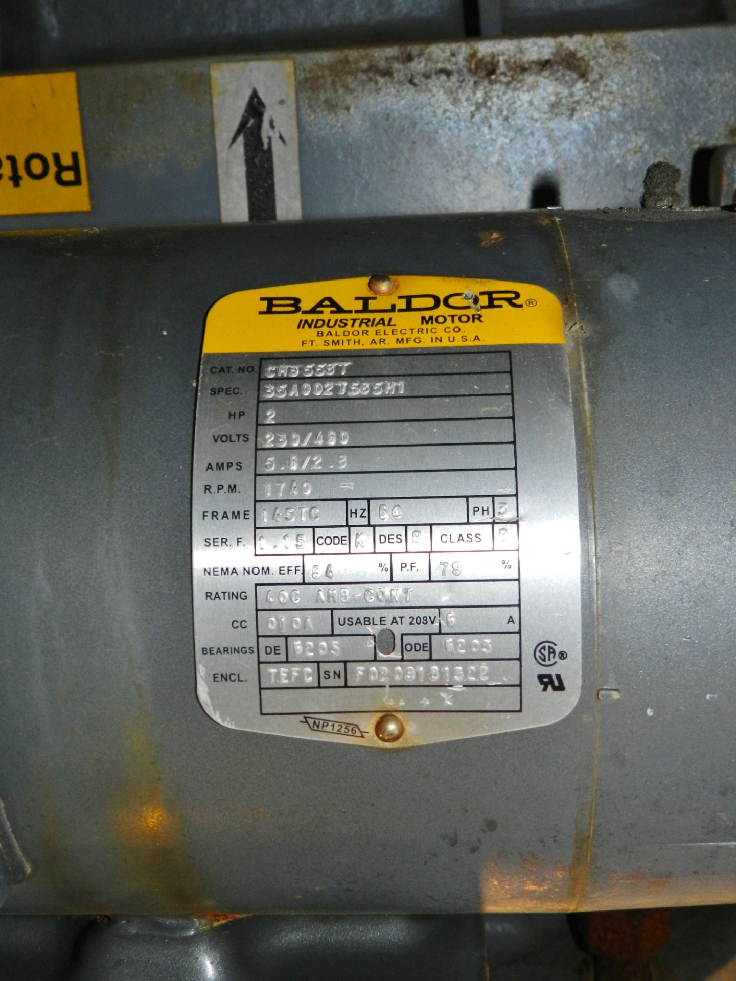 Rotolok Rotospeed 15"" Rotary Valve 2 HP Motor - Image 2 of 6