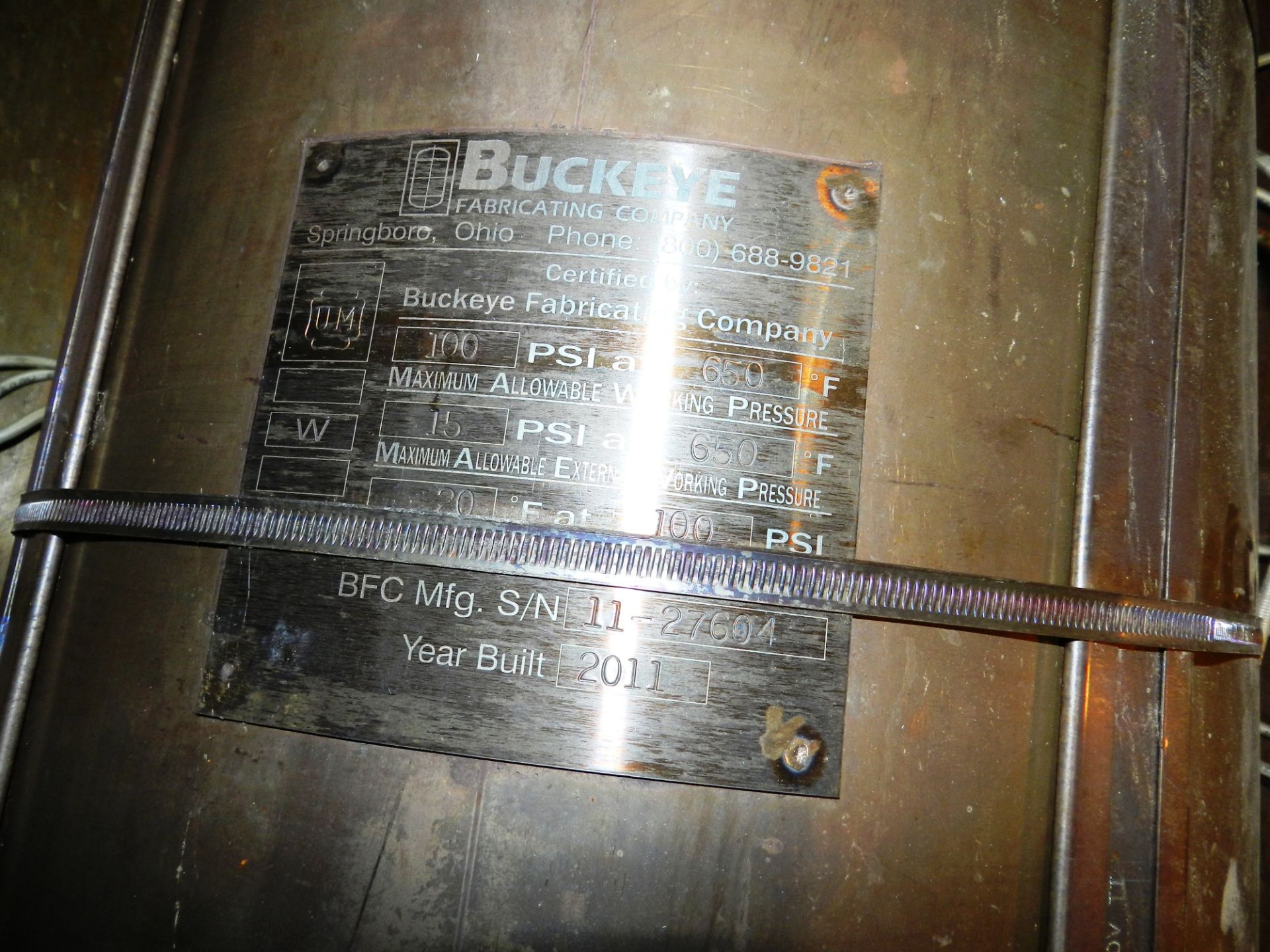 Buckeye 30 Gallon Stainless Steel Vessel - Image 2 of 3