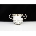 An Antique Charles II Sterling Silver porringer made in London 1680