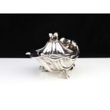An Antique Victorian Sterling Silver mustard pot by Stephen Smith, London 1867.
