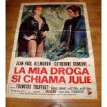 LA MIA DROGA SI CHIAMI JULIE (1970) Italian 4 Fogli (78" x 55"). Folded.