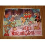 ALICE IN WONDERLAND (1951) 1979 Re-Release UK Quad (30" x 40") Folded