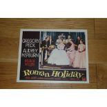 ROMAN HOLIDAY (1953) US Lobby Card (11" x 14") No. 7 showing Audrey Hepburn as the Princess.