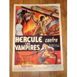 HERCULE CONTRE LES VAMPIRES (aka Hercules in the Haunted World) (1962) French Affiche Film Poster