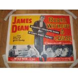 REBEL WITHOUT A CAUSE (1955) Early 1970s reproduction UK Quad Film Poster (30" x 40")