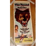 THE HOUND OF THE BASKERVILLES (1959) US Insert (36" x 14") Hammer Horror directed by Terence