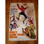 CARRY ON…. DON’T LOSE YOUR HEAD (1966) UK One Sheet (27" x 40") Folded