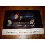 AUTOMOBILIA - A 1958 Brochure for the Continental Mark III and the 1958 Lincoln