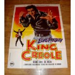 KING CREOLE (1958) French Grande (47¼" x 62½") 1980s Re-release. There are two versions of this RR