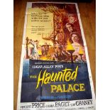 THE HAUNTED PALACE (1963) (Vincent Price) - US Three Sheet. Some staining, pinholes and edge wear.