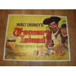 TREASURE ISLAND (1950) (Disney) UK Quad (30" x 40") Folded Film Poster