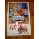 LADY AND THE TRAMP (1955) (Walt Disney) - US One Sheet (27" x 41") 1980 re-release. Folded