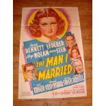 THE MAN I MARRIED (1940) US One Sheet (27" x 41") Fabulous stone litho Folded