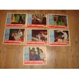 HOW TO MAKE A MONSTER (1958 ) Seven US Lobby Cards, no number 7 and number 3 has been trimmed
