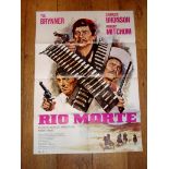 VILLA RIDES aka RIO MORTE (1968 ) (Yul Brynner/Charles Bronson/Robert Mitchum) - German A1 (23"x33")