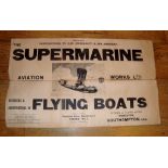 THE SUPERMARINE AVIATION WORKS - Advertising Poster