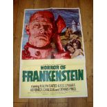 THE Horror OF FRANKENSTEIN (1970) UK One Sheet (27" x 40") Folded