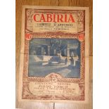 CABIRIA (1931) (Sonorized version) Italian Pressbook