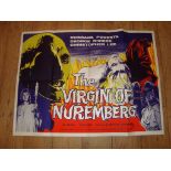 THE VIRGIN OF NUREMBURG (1964) UK Quad Re-Release Film Poster (30" x 40") Folded