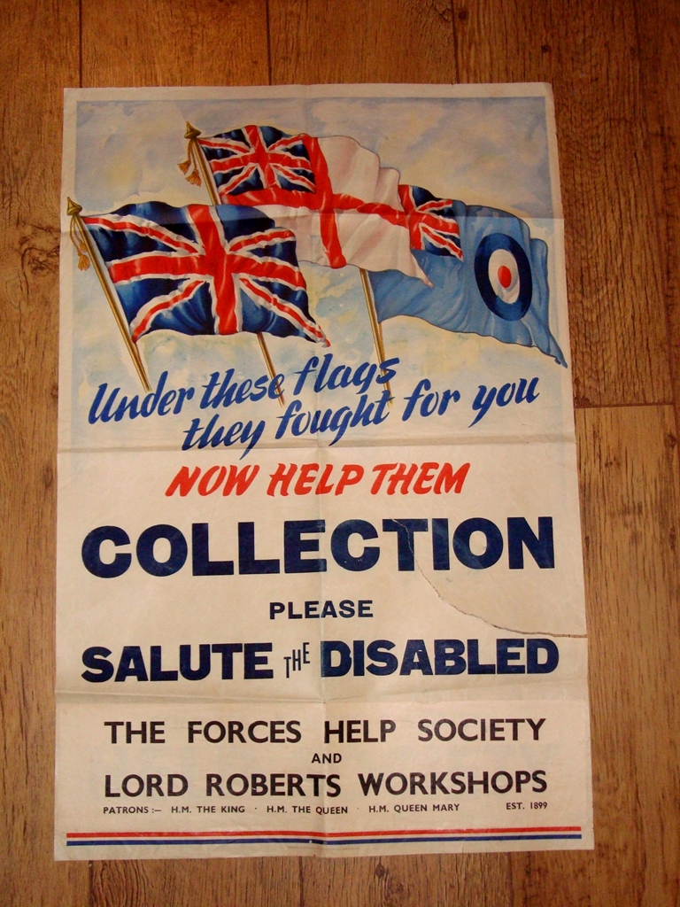 THE FORCES HELP SOCIETY - Collection Poster for Disabled Forces