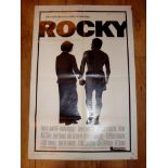 ROCKY (1977) (Sylvester Stallone) - US One Sheet (27" x 41") . Folded with slight pinholes.