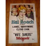 WIFE TAMERS (1926) US One Sheet (27" x 41") (Possible later re-release) Folded