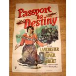 PASSPORT TO DESTINY (1944) Style A US One Sheet (27" x 41") . Starring Elsa 'Bride of