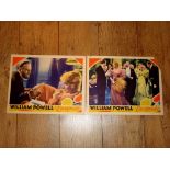 ESCAPADE (1935) (William Powell) - US Lobby Cards (2) Top right corner missing from one