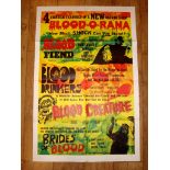 BLOOD-O-RAMA' (1967-1974 ) Four feature - US One Sheet (27" x 41") (Blood Fiend, The Blood Drinkers,