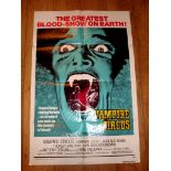 VAMPIRE CIRCUS (1972) US One Sheet (27" x 41") Folded