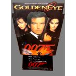 GOLDENEYE (1995) A cinema standee, overstickered for use as a video shop standee. Featuring Pierce